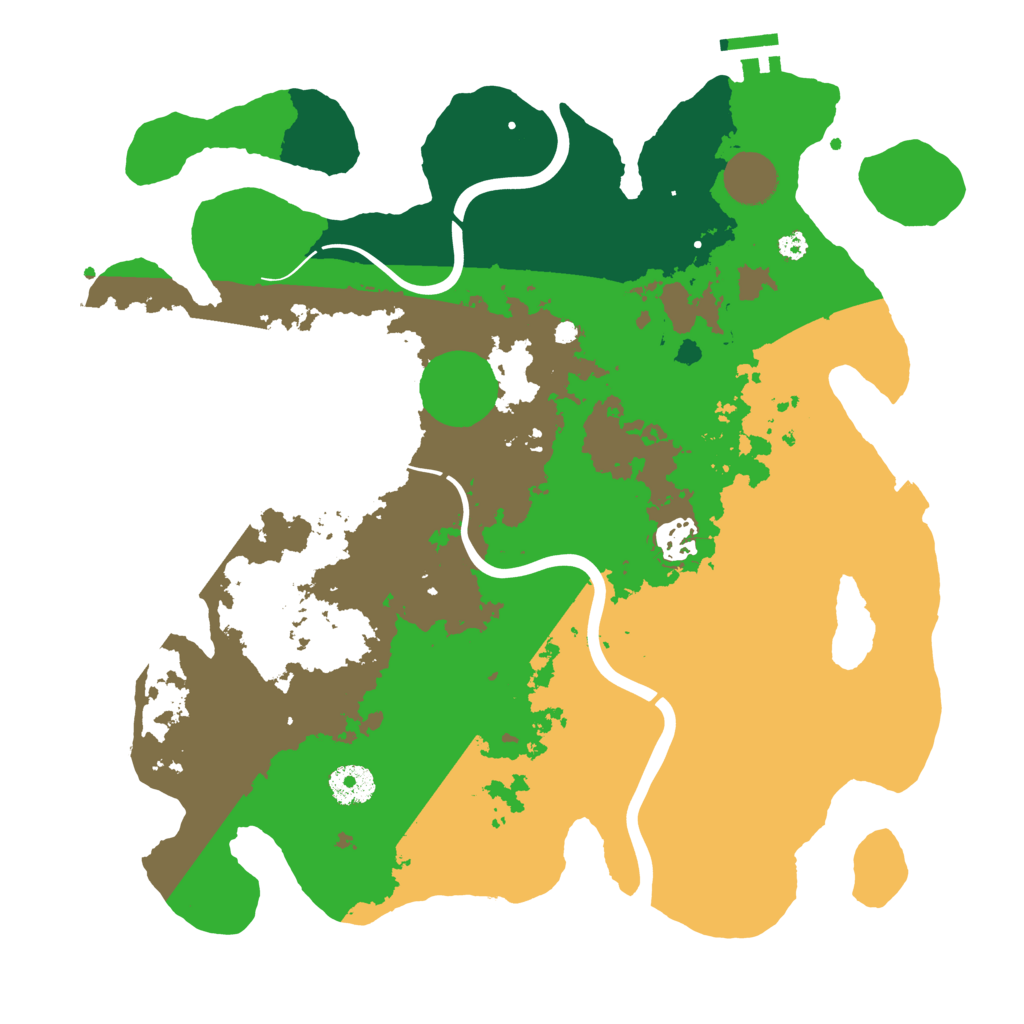 Biome Rust Map: Procedural Map, Size: 3550, Seed: 963604