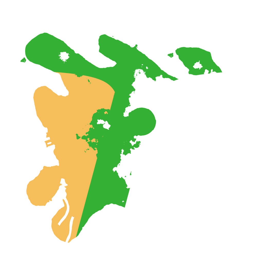 Biome Rust Map: Procedural Map, Size: 2500, Seed: 14