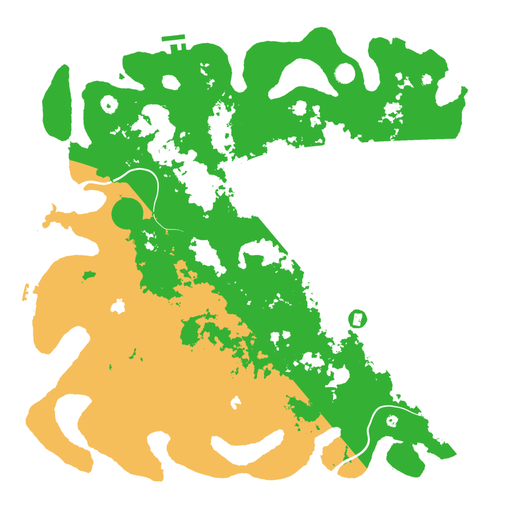 Biome Rust Map: Procedural Map, Size: 4500, Seed: 147866