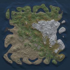 Thumbnail Rust Map: Procedural Map, Size: 4500, Seed: 147866, 18 Monuments