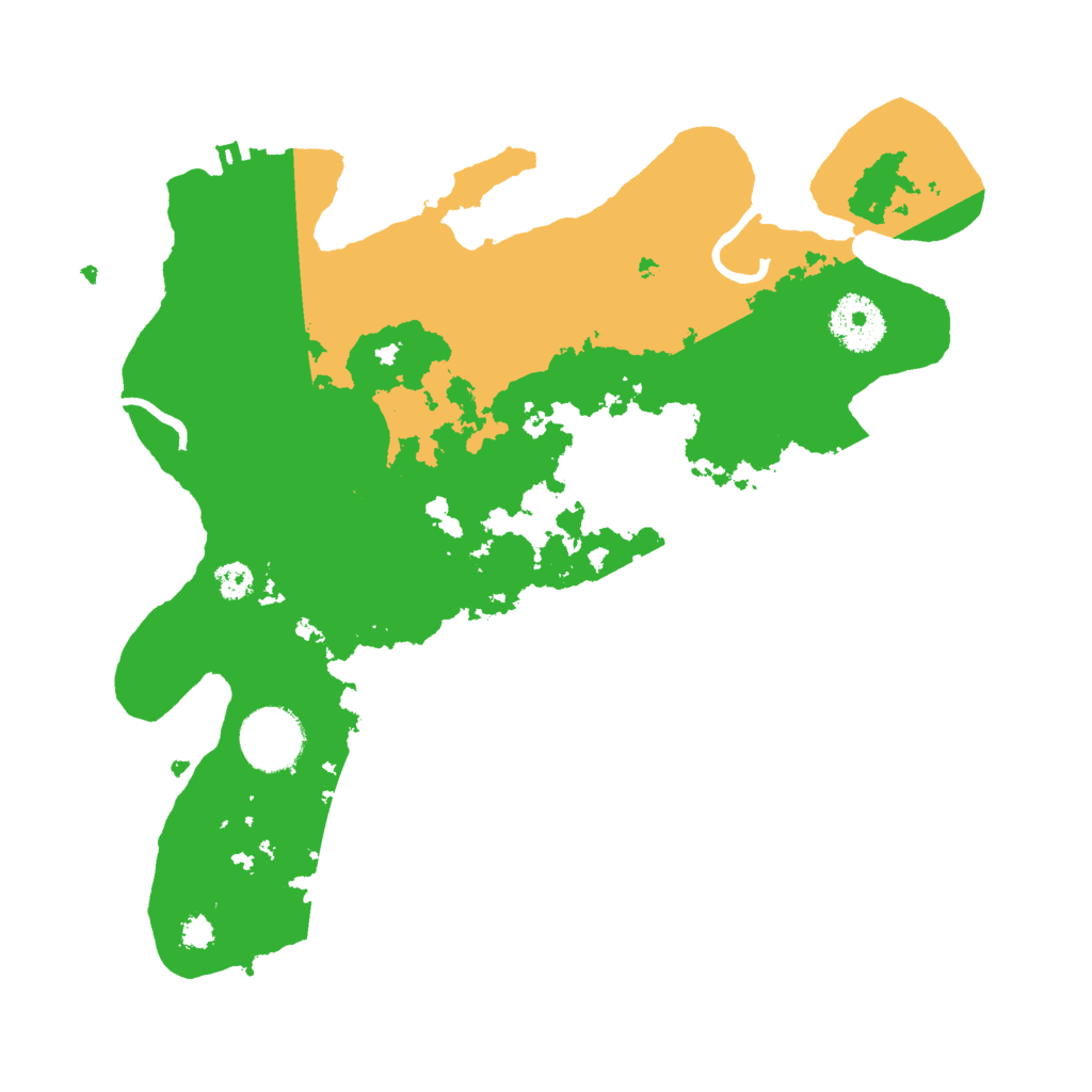 Biome Rust Map: Procedural Map, Size: 3000, Seed: 33372
