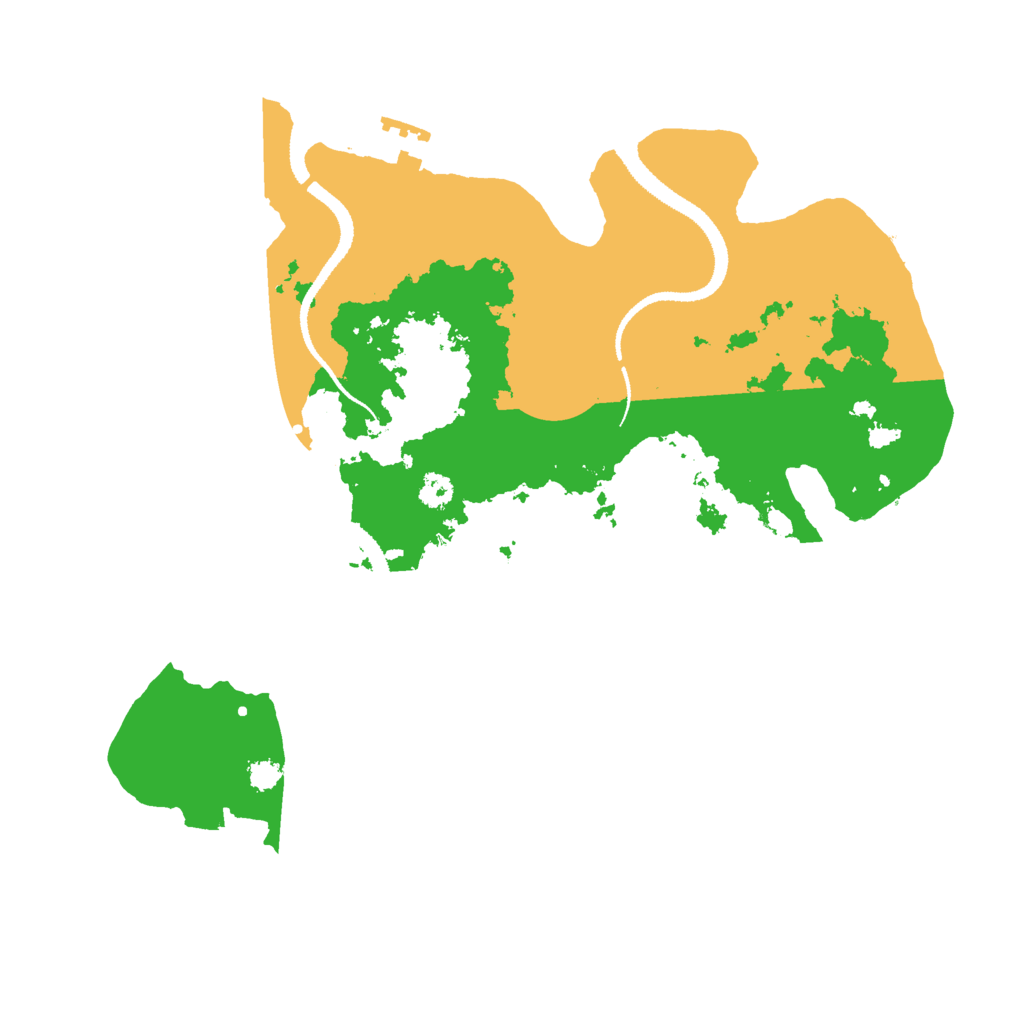 Biome Rust Map: Procedural Map, Size: 3000, Seed: 28414