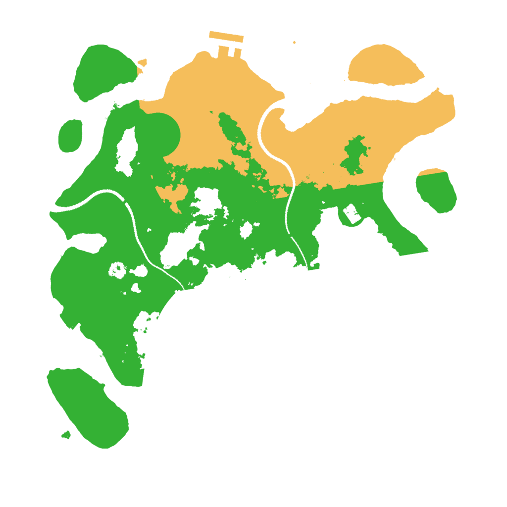 Biome Rust Map: Procedural Map, Size: 3000, Seed: 383446596