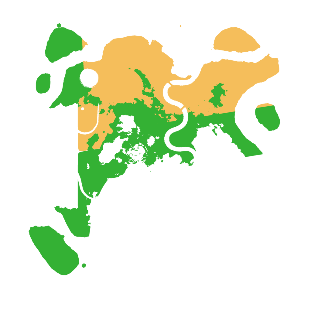 Biome Rust Map: Procedural Map, Size: 3000, Seed: 383446596