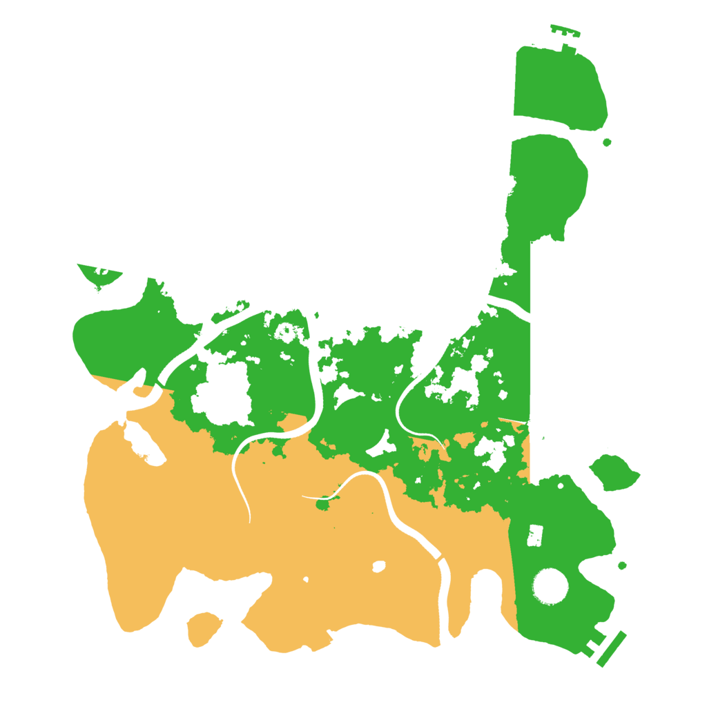 Biome Rust Map: Procedural Map, Size: 3500, Seed: 1577065592