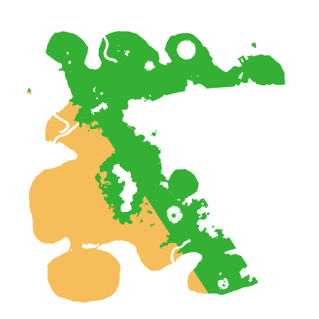 Biome Rust Map: Procedural Map, Size: 3000, Seed: 16919