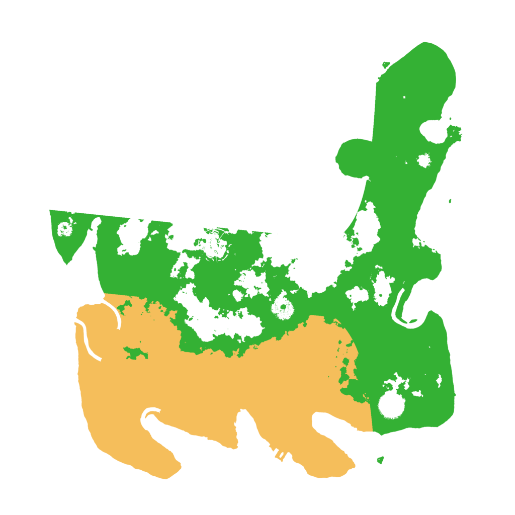 Biome Rust Map: Procedural Map, Size: 3500, Seed: 14140