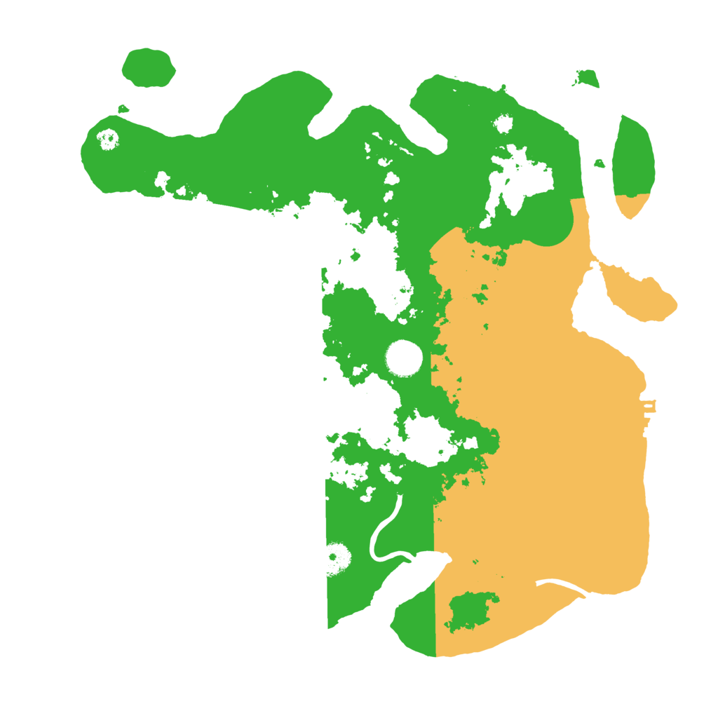 Biome Rust Map: Procedural Map, Size: 3500, Seed: 1106127783