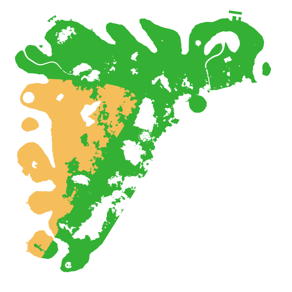 Biome Rust Map: Procedural Map, Size: 4500, Seed: 1976467834