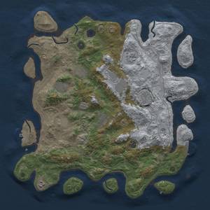 Thumbnail Rust Map: Procedural Map, Size: 4260, Seed: 1028989873, 17 Monuments