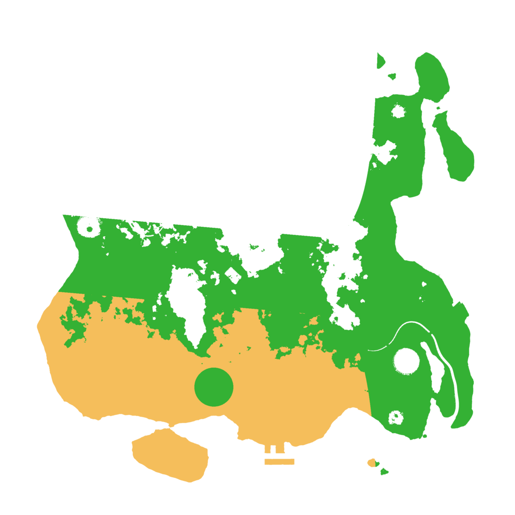 Biome Rust Map: Procedural Map, Size: 3500, Seed: 1353812965
