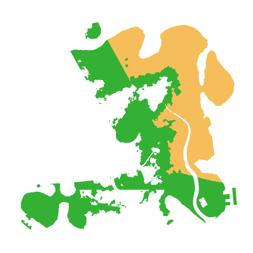 Biome Rust Map: Procedural Map, Size: 3000, Seed: 9049