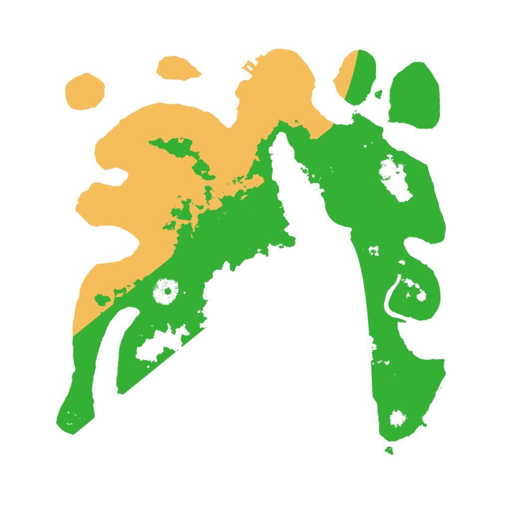 Biome Rust Map: Procedural Map, Size: 3000, Seed: 11685