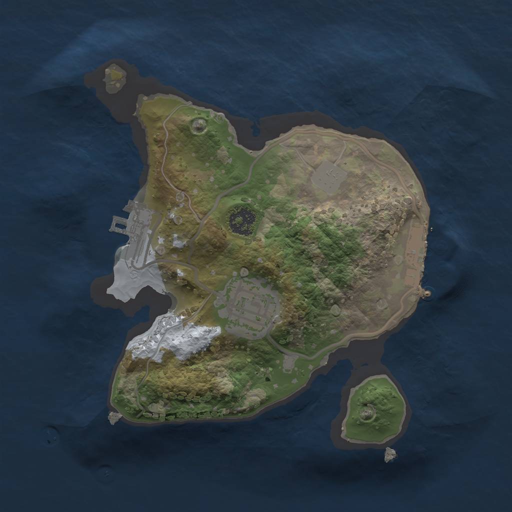 Rust Map: Procedural Map, Size: 1900, Seed: 1338757773, 6 Monuments