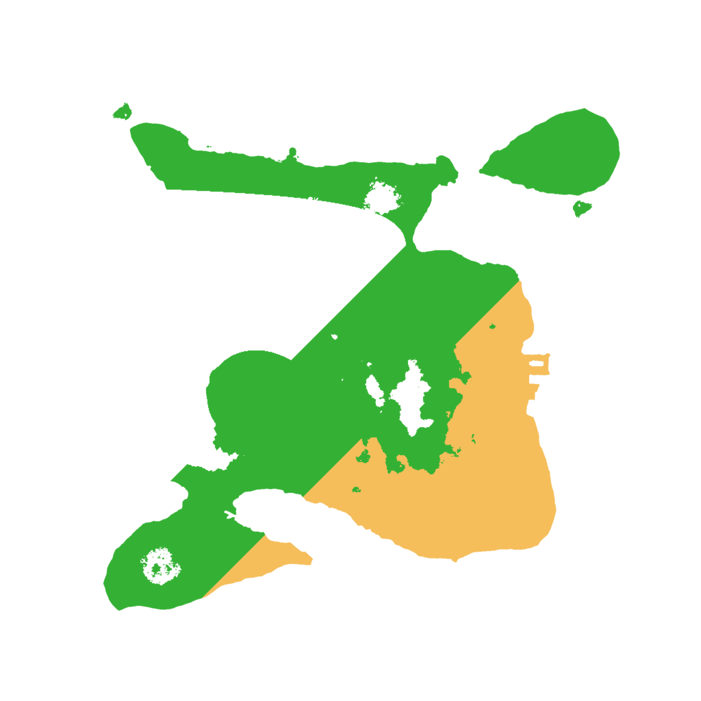 Biome Rust Map: Procedural Map, Size: 2000, Seed: 8008135