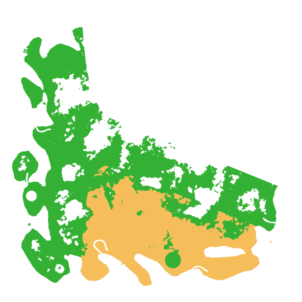 Biome Rust Map: Procedural Map, Size: 5000, Seed: 5799
