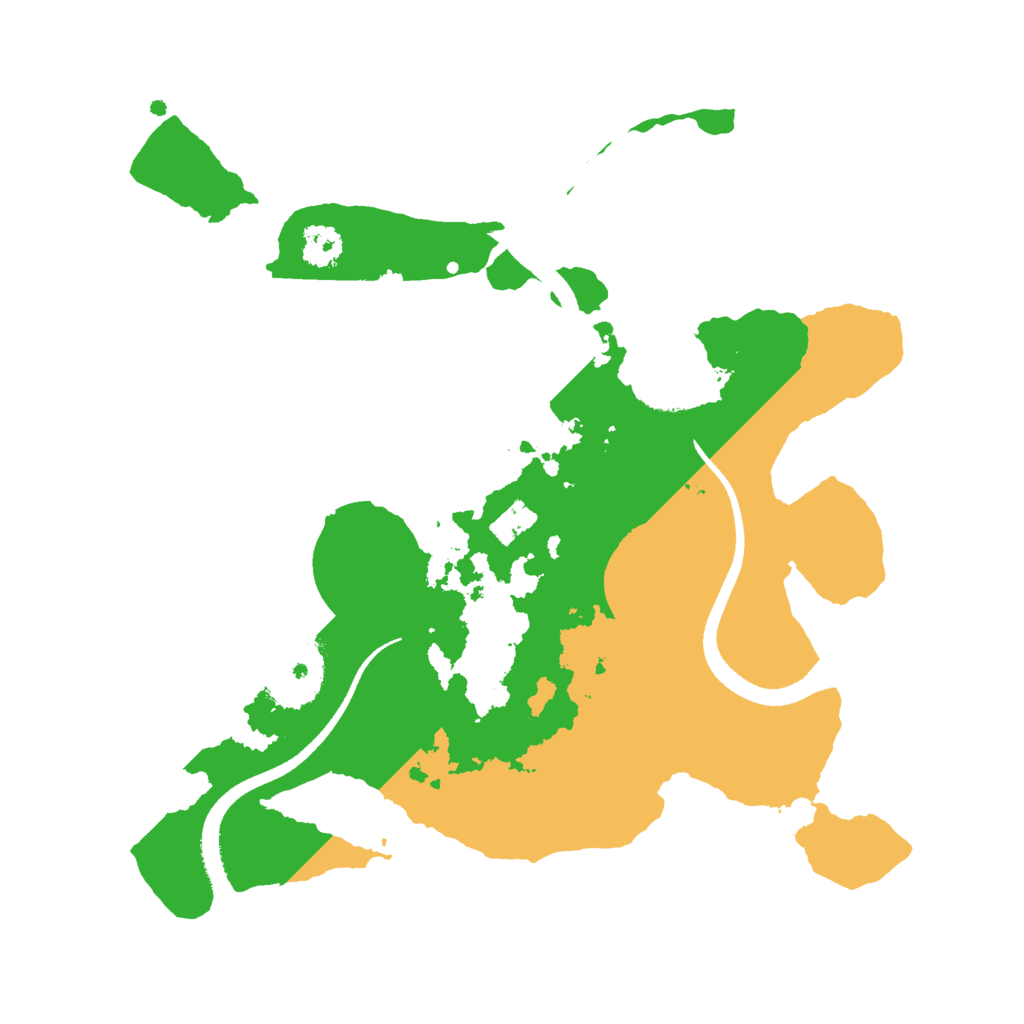 Biome Rust Map: Procedural Map, Size: 2500, Seed: 8008135