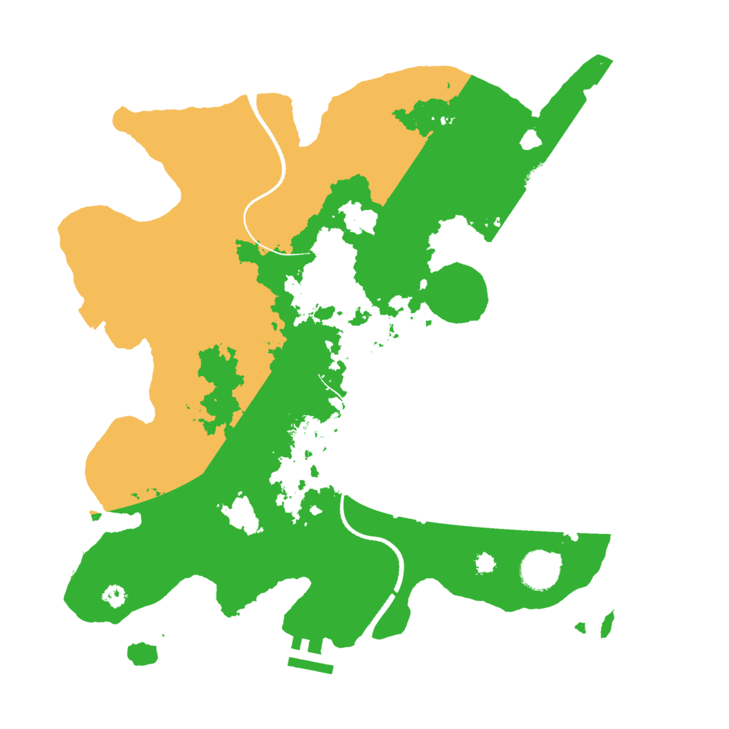 Biome Rust Map: Procedural Map, Size: 3250, Seed: 485901236
