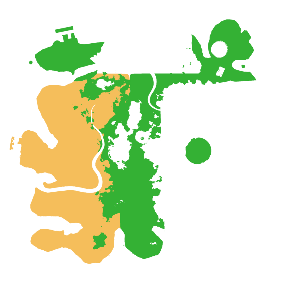 Biome Rust Map: Procedural Map, Size: 3300, Seed: 55233325