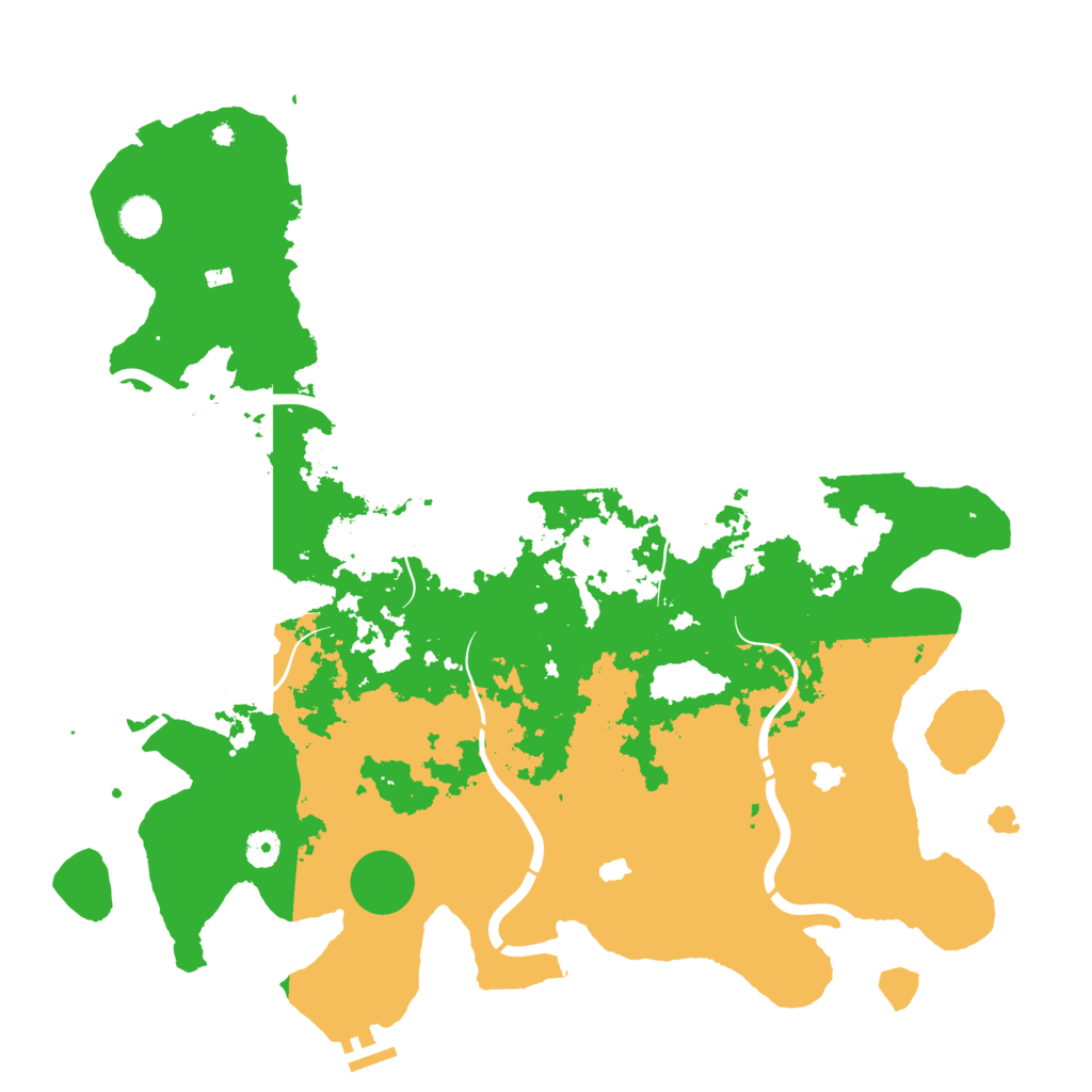 Biome Rust Map: Procedural Map, Size: 4500, Seed: 842322488