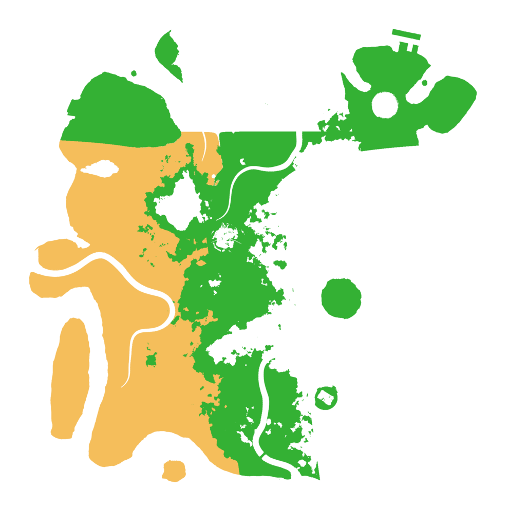 Biome Rust Map: Procedural Map, Size: 3700, Seed: 312721773