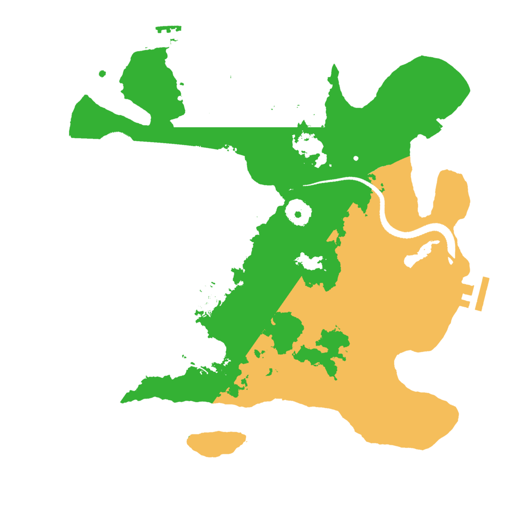 Biome Rust Map: Procedural Map, Size: 3000, Seed: 23635