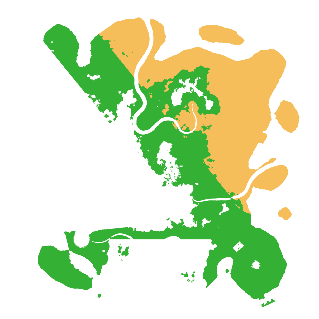 Biome Rust Map: Procedural Map, Size: 3500, Seed: 1268638841
