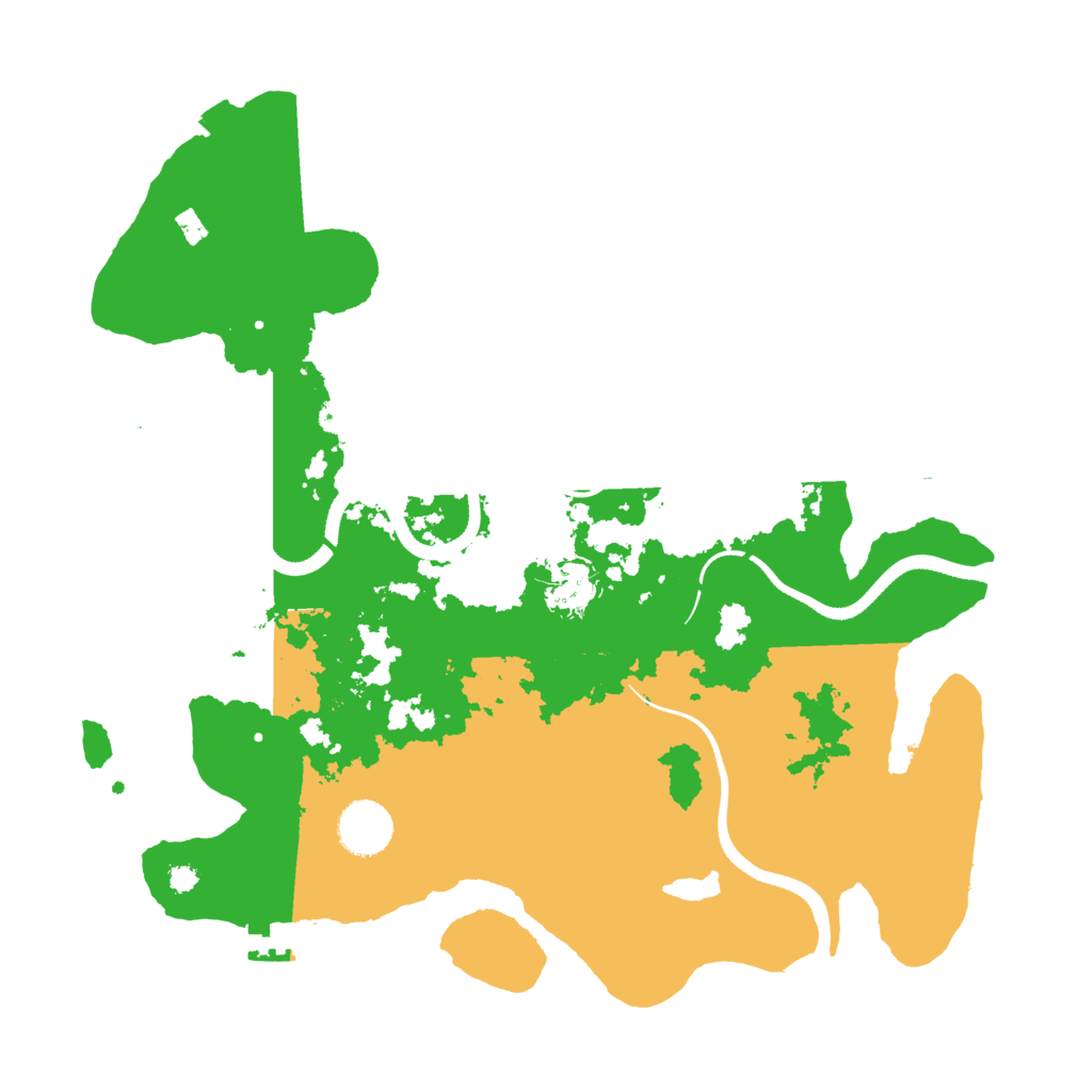 Biome Rust Map: Procedural Map, Size: 3500, Seed: 644378938