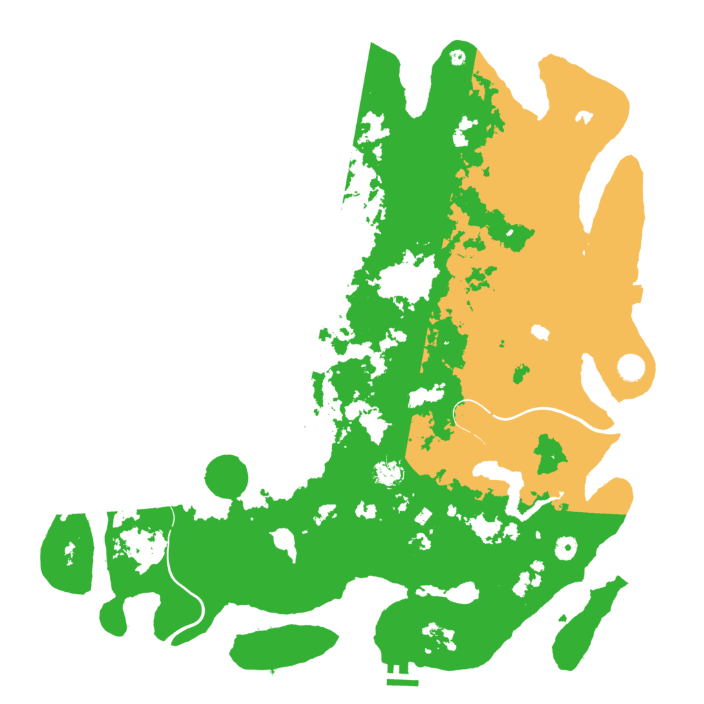 Biome Rust Map: Procedural Map, Size: 4500, Seed: 2036567132
