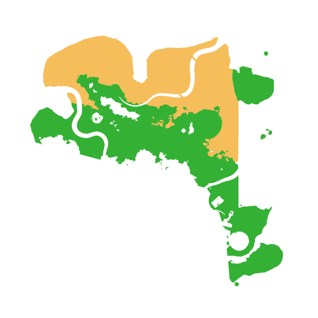 Biome Rust Map: Procedural Map, Size: 3000, Seed: 16722