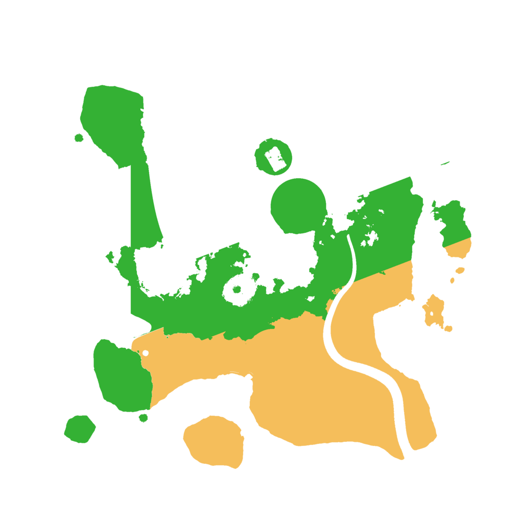 Biome Rust Map: Procedural Map, Size: 2500, Seed: 45652