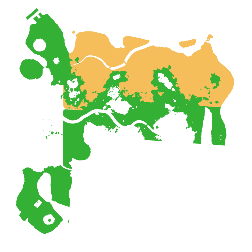 Biome Rust Map: Procedural Map, Size: 3500, Seed: 449
