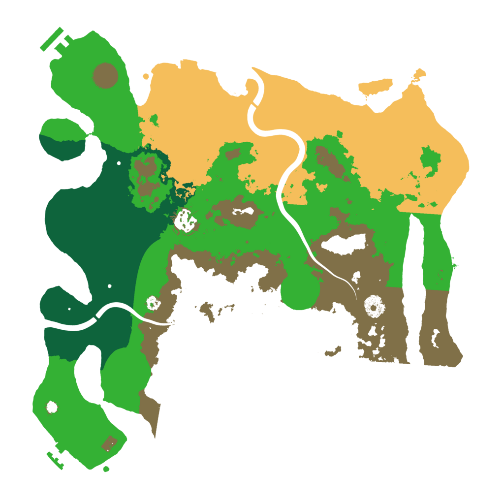 Biome Rust Map: Procedural Map, Size: 3500, Seed: 449