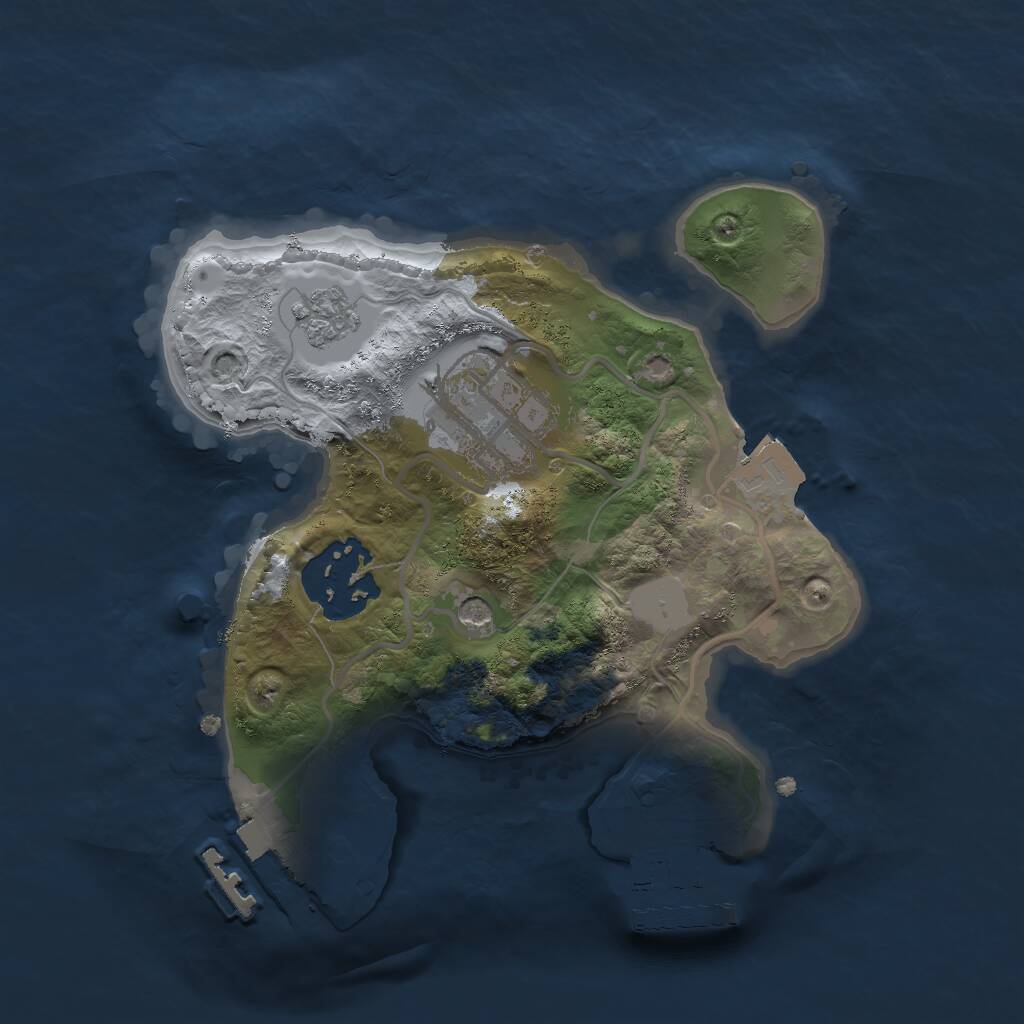Rust Map: Procedural Map, Size: 2025, Seed: 456346, 7 Monuments