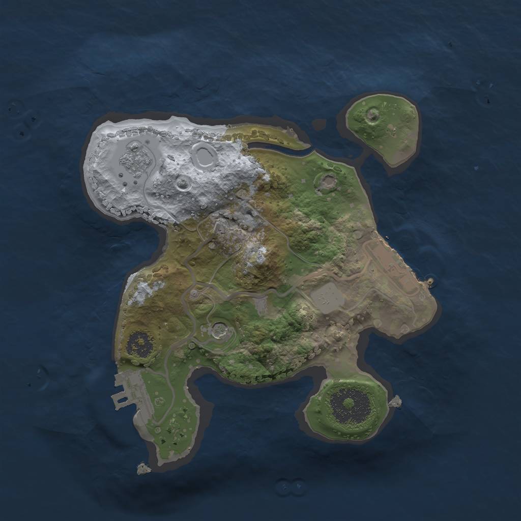 Rust Map: Procedural Map, Size: 2025, Seed: 456346, 7 Monuments