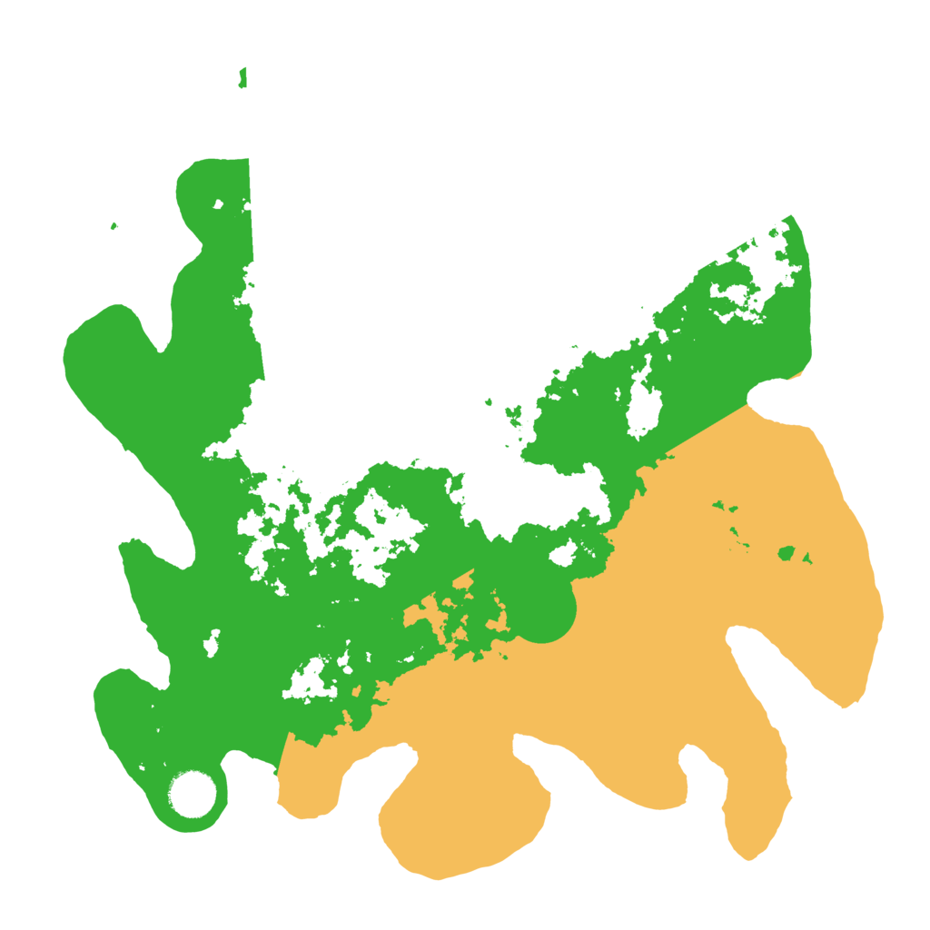 Biome Rust Map: Barren, Size: 3500, Seed: 377602061