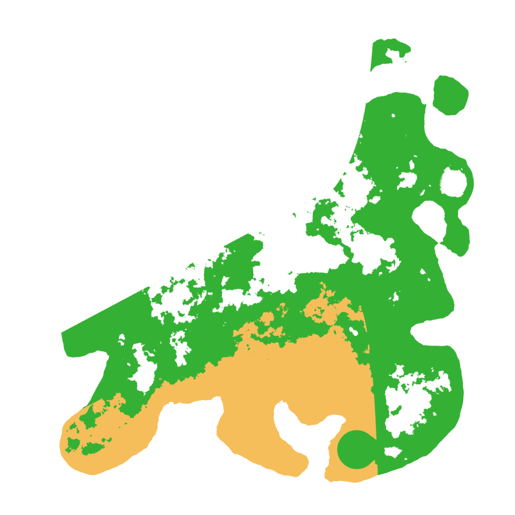 Biome Rust Map: Barren, Size: 3500, Seed: 72197242