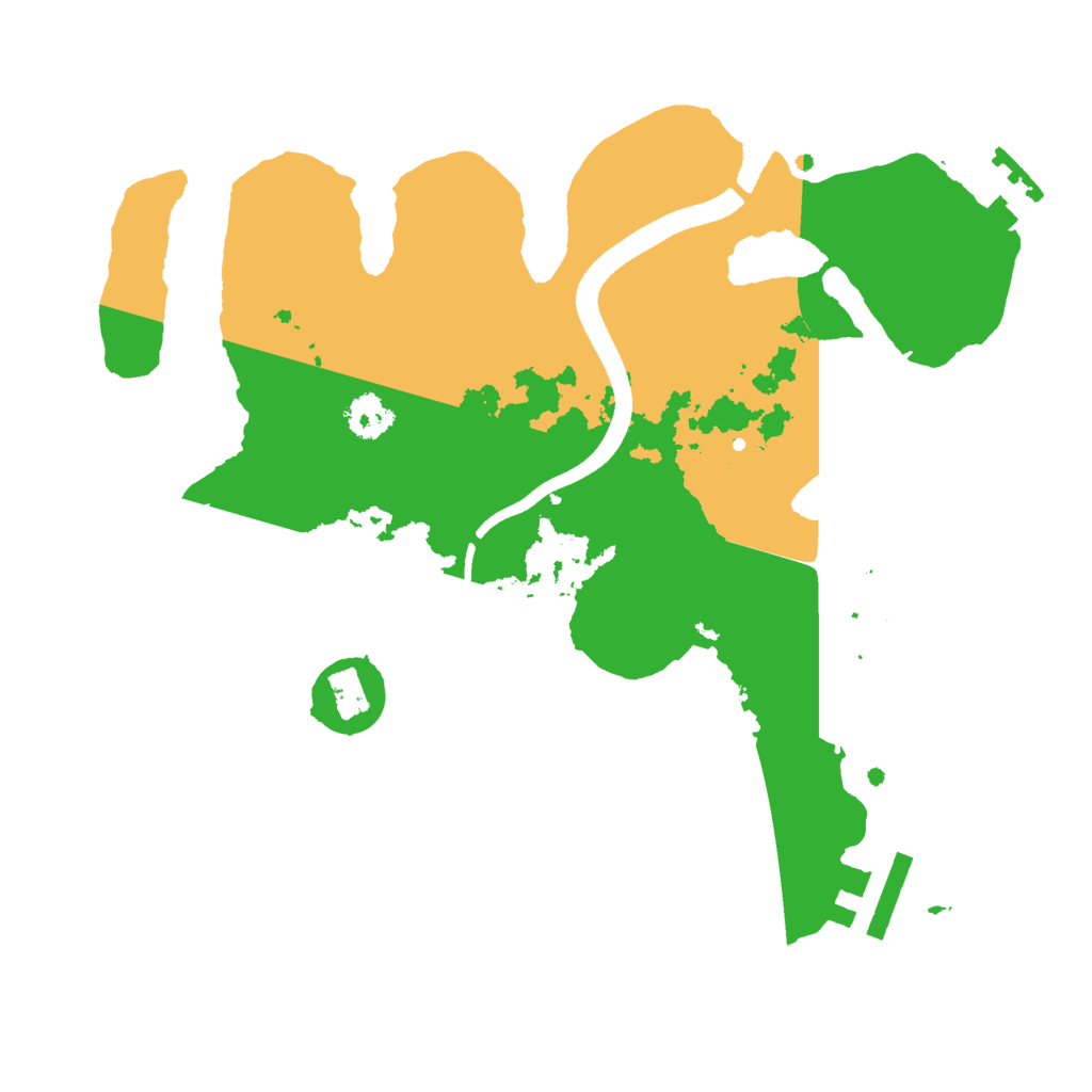 Biome Rust Map: Procedural Map, Size: 2500, Seed: 142522653