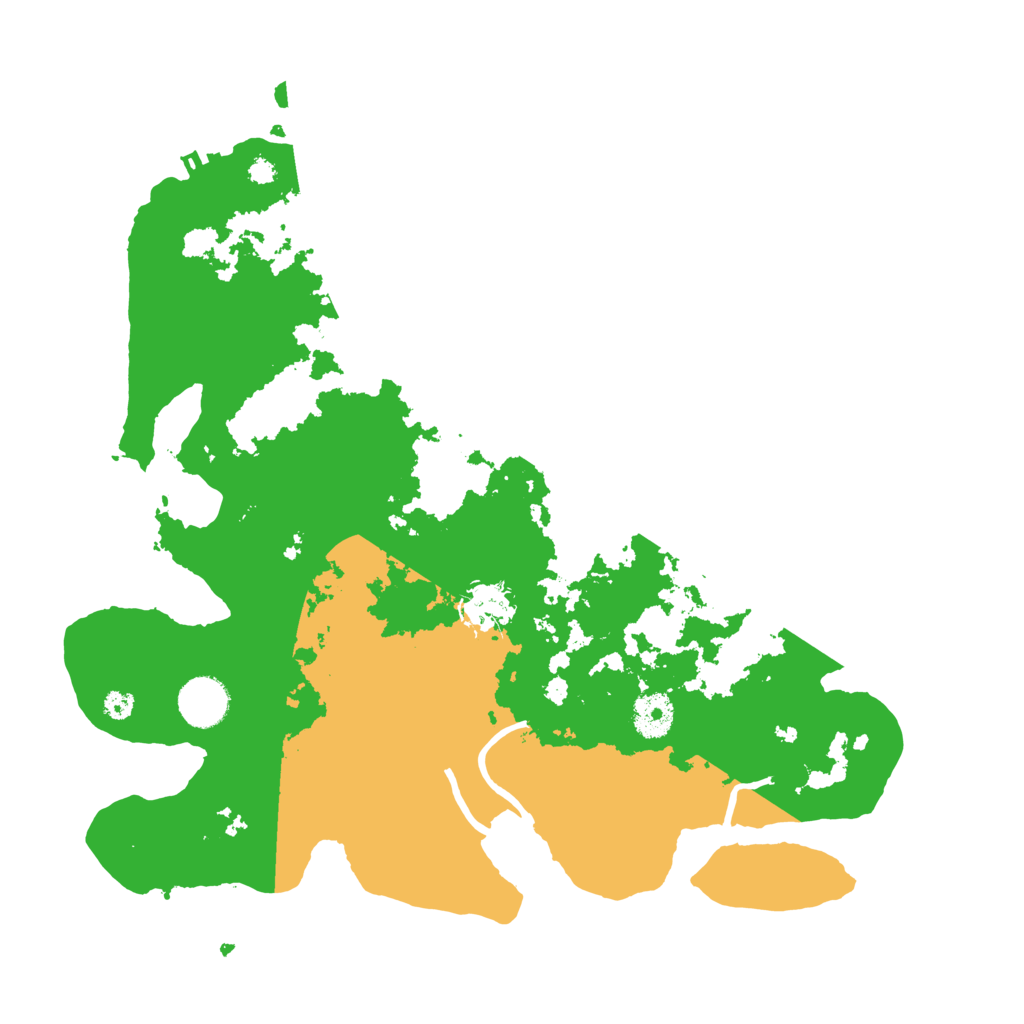 Biome Rust Map: Procedural Map, Size: 3570, Seed: 111448