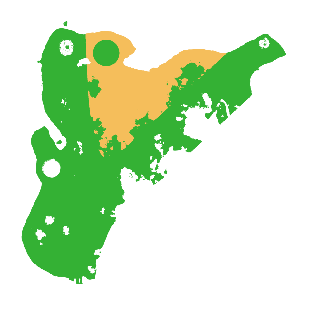 Biome Rust Map: Procedural Map, Size: 3200, Seed: 1500