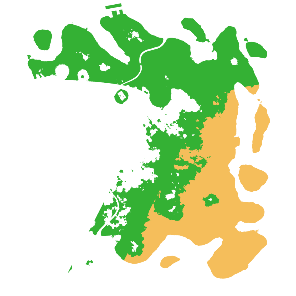 Biome Rust Map: Procedural Map, Size: 3700, Seed: 781516206