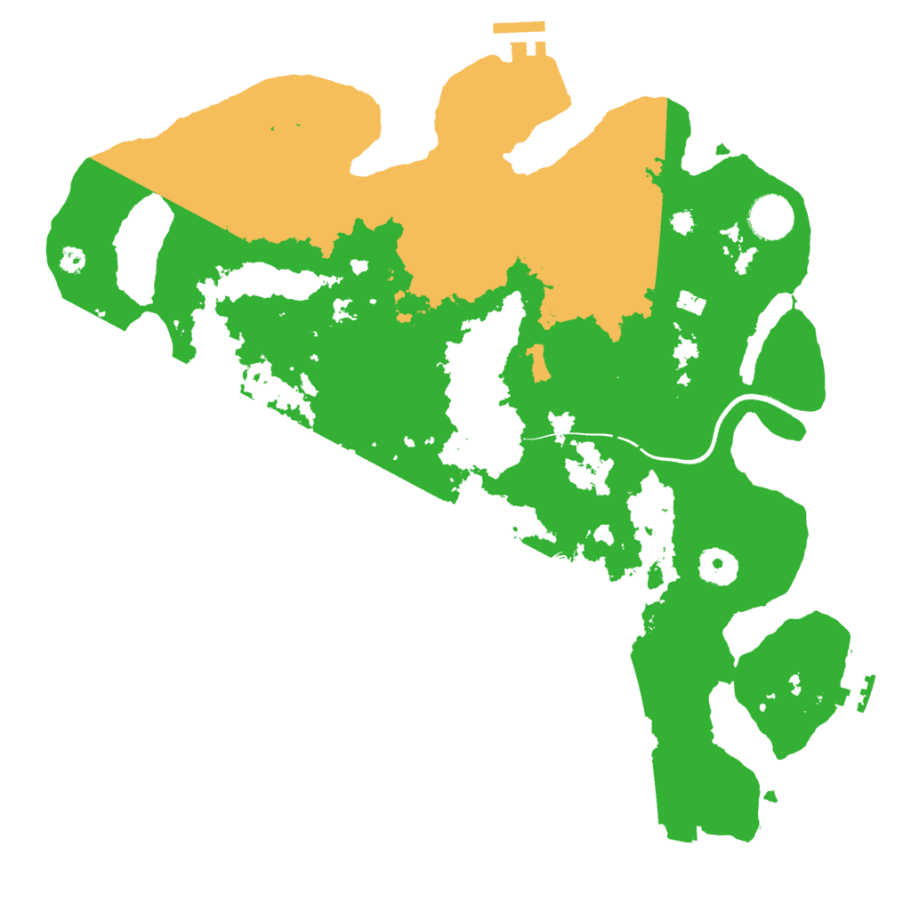 Biome Rust Map: Procedural Map, Size: 3550, Seed: 47002