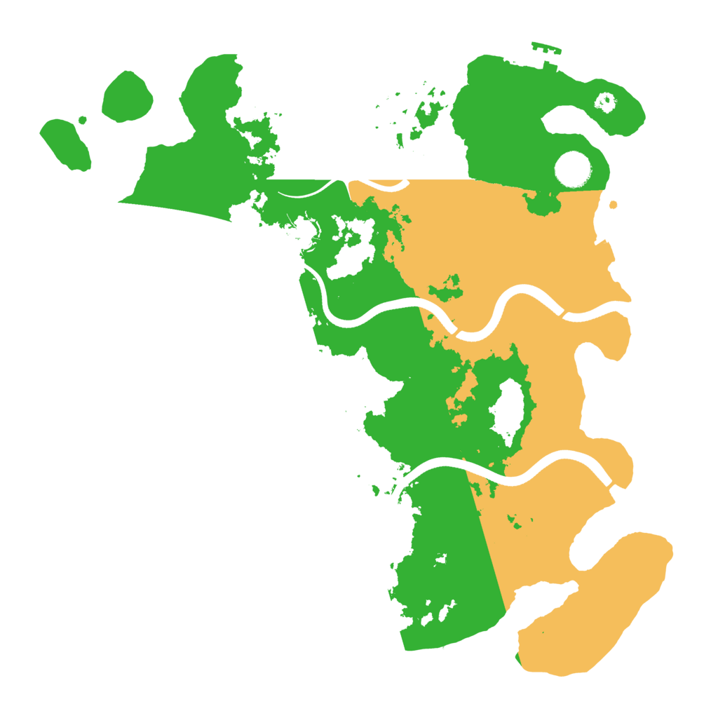 Biome Rust Map: Procedural Map, Size: 3550, Seed: 886289