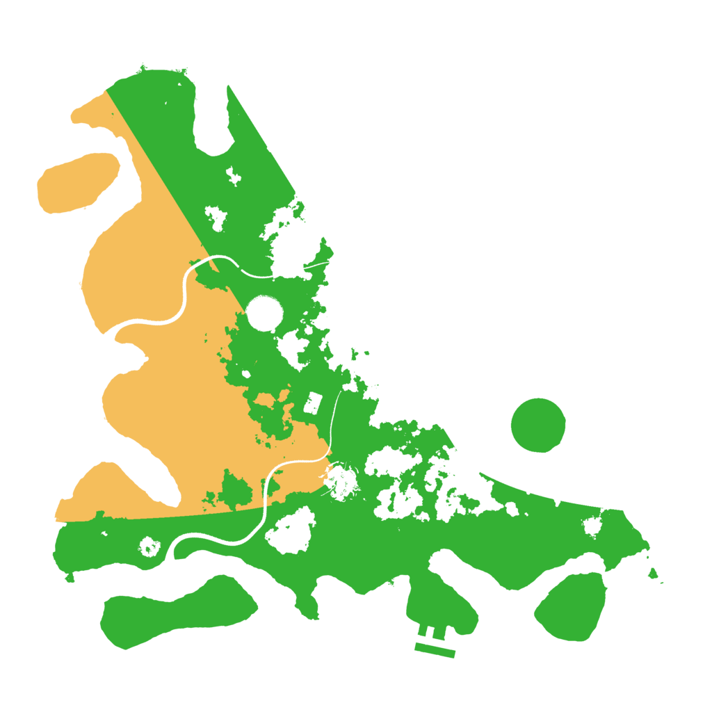 Biome Rust Map: Procedural Map, Size: 3550, Seed: 329772