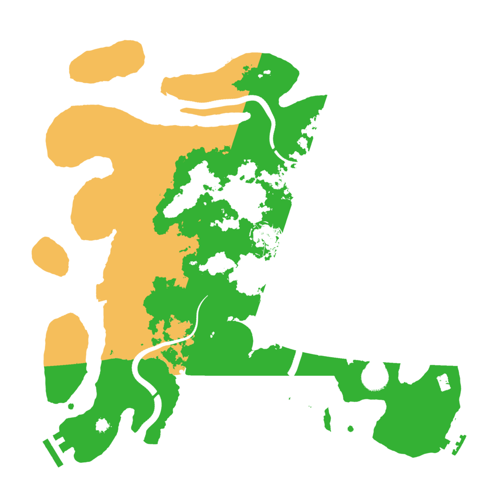 Biome Rust Map: Procedural Map, Size: 3333, Seed: 356789