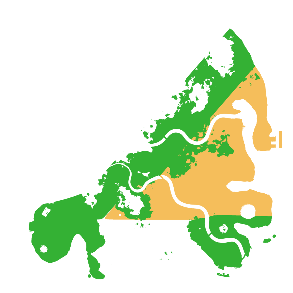 Biome Rust Map: Procedural Map, Size: 3550, Seed: 996491