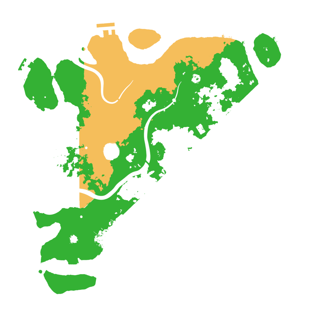 Biome Rust Map: Procedural Map, Size: 3550, Seed: 411769