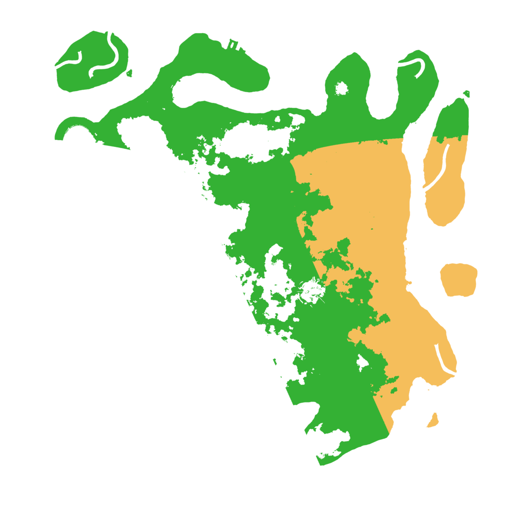 Biome Rust Map: Procedural Map, Size: 3550, Seed: 147734