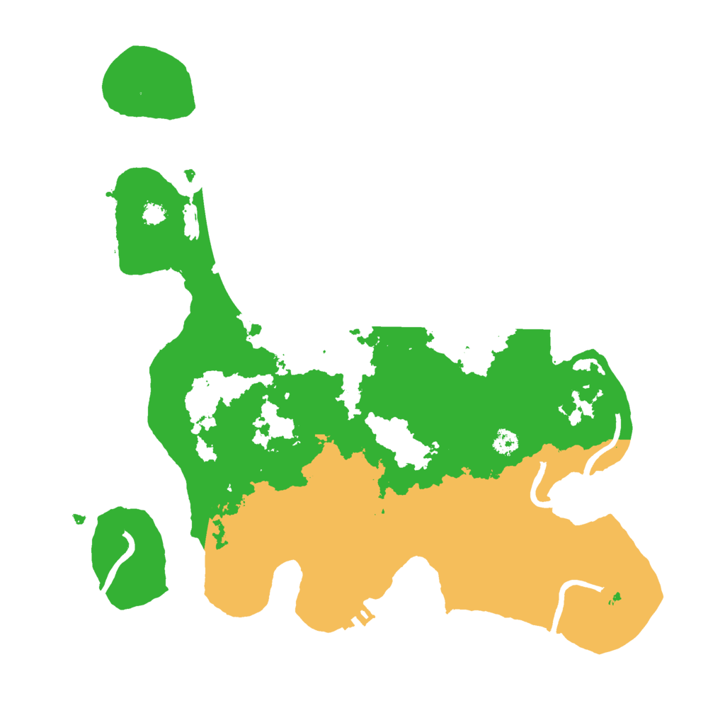 Biome Rust Map: Procedural Map, Size: 3000, Seed: 10686