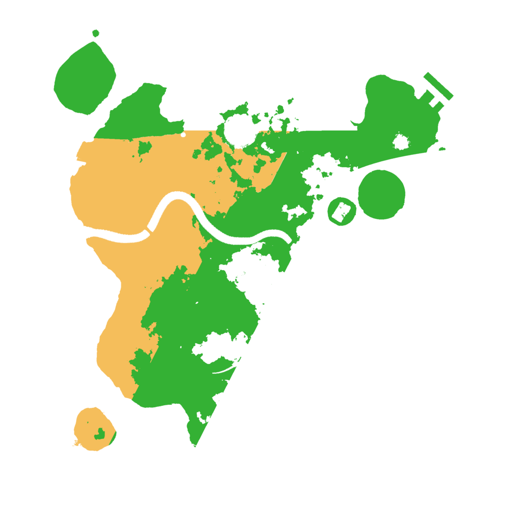 Biome Rust Map: Procedural Map, Size: 3000, Seed: 2835